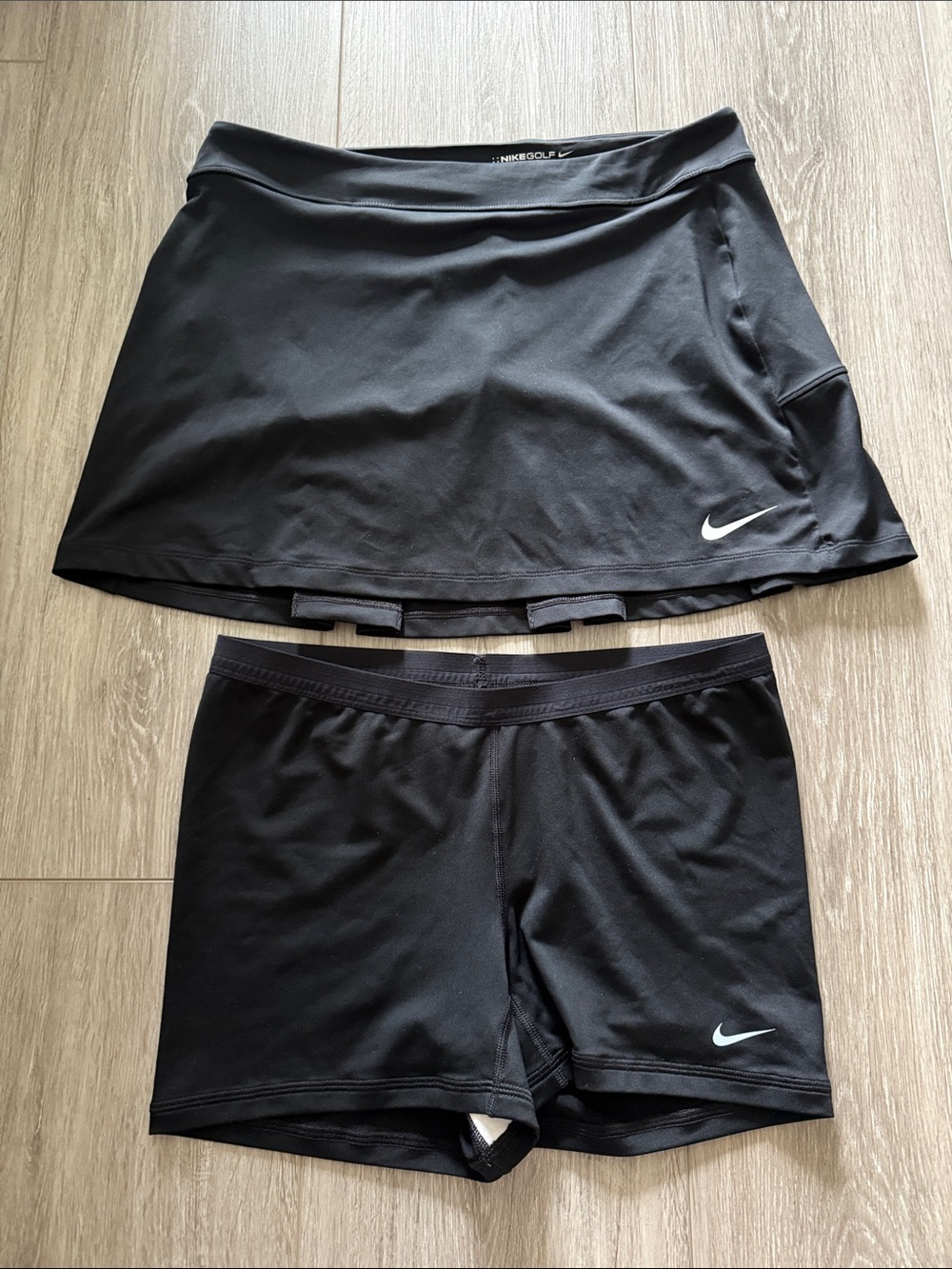 Nike Black Skort with Black Compression Shorts